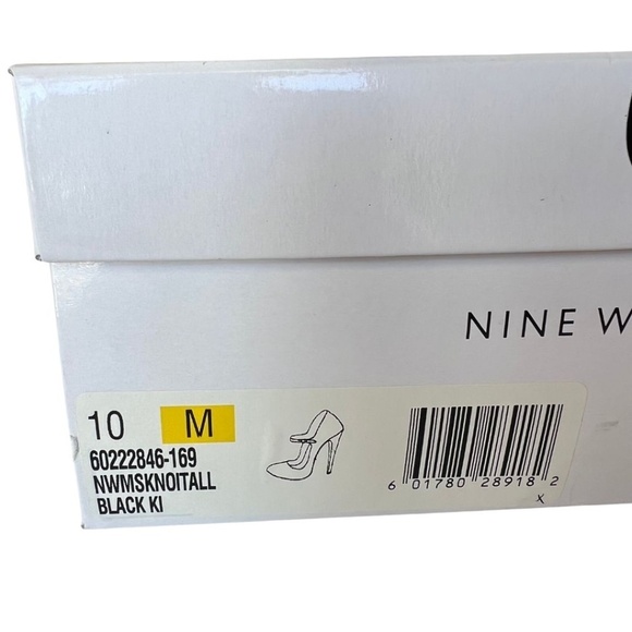 Nine West "Msknoitall" Black Mary Jane Heels Size 10 Includes Box - Picture 7 of 7